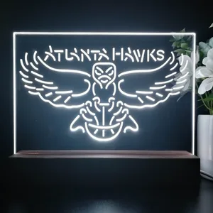 Atlanta Hawks Logo LED Desk Light - Legacy Edition