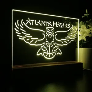 Atlanta Hawks Logo LED Desk Light - Legacy Edition