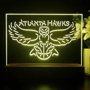 Atlanta Hawks Logo LED Desk Light - Legacy Edition