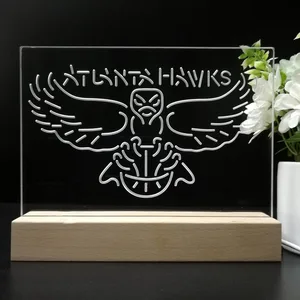 Atlanta Hawks Logo LED Desk Light - Legacy Edition