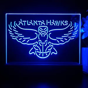 Atlanta Hawks Logo LED Desk Light - Legacy Edition