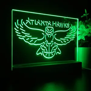 Atlanta Hawks Logo LED Desk Light - Legacy Edition