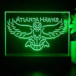 Atlanta Hawks Logo LED Desk Light - Legacy Edition