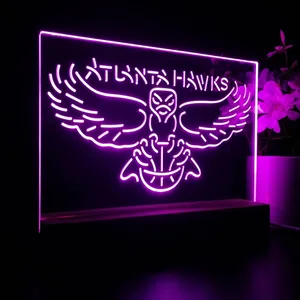 Atlanta Hawks Logo LED Desk Light - Legacy Edition