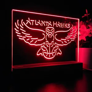 Atlanta Hawks Logo LED Desk Light - Legacy Edition
