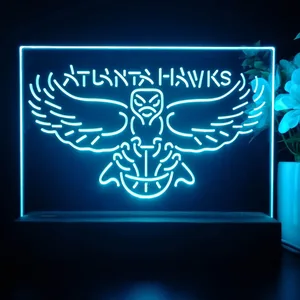 Atlanta Hawks Logo LED Desk Light - Legacy Edition