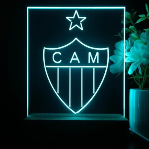Atletico Mineiro Logo LED Desk Light