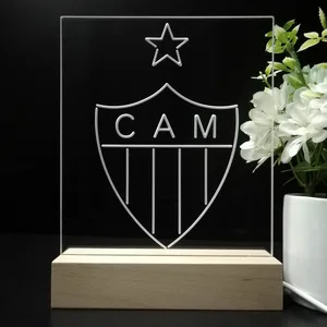 Atletico Mineiro Logo LED Desk Light