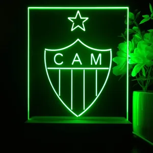 Atletico Mineiro Logo LED Desk Light