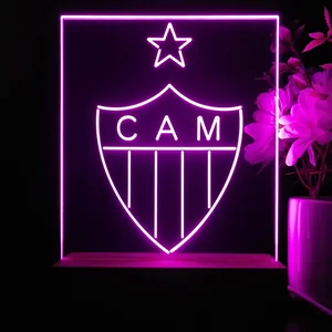 Atletico Mineiro Logo LED Desk Light