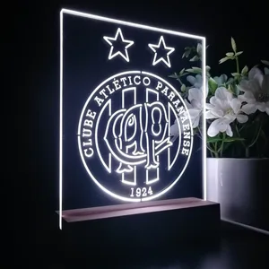 Atletico Paranaense Logo LED Desk Light