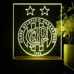 Atletico Paranaense Logo LED Desk Light
