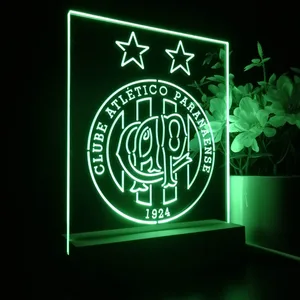 Atletico Paranaense Logo LED Desk Light