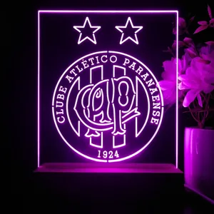 Atletico Paranaense Logo LED Desk Light