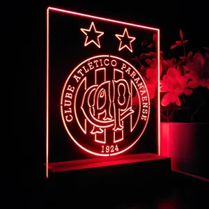 Atletico Paranaense Logo LED Desk Light