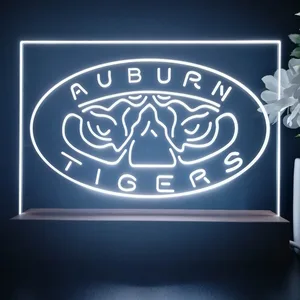 Auburn Tigers Tiger Eyes Logo LED Desk Light