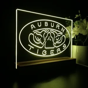 Auburn Tigers Tiger Eyes Logo LED Desk Light