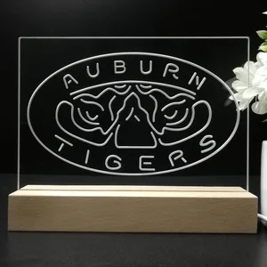 Auburn Tigers Tiger Eyes Logo LED Desk Light