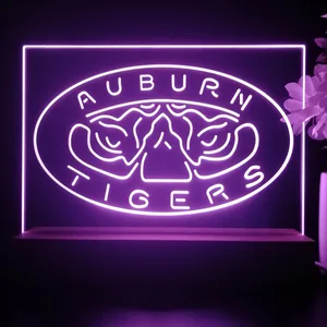 Auburn Tigers Tiger Eyes Logo LED Desk Light