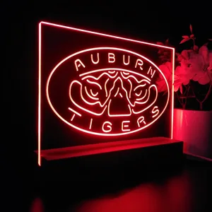 Auburn Tigers Tiger Eyes Logo LED Desk Light