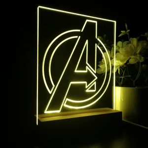 Avengers Logo LED Desk Light