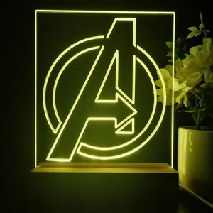 Avengers Logo LED Desk Light
