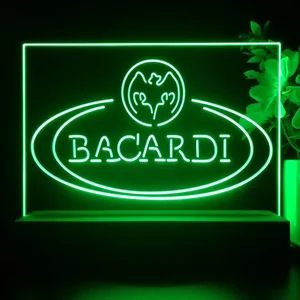 Bacardi Banner Logo LED Desk Light