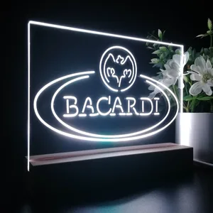 Bacardi Banner Logo LED Desk Light