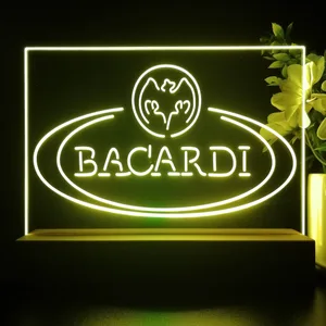 Bacardi Banner Logo LED Desk Light