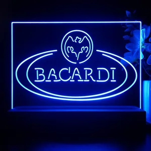 Bacardi Banner Logo LED Desk Light