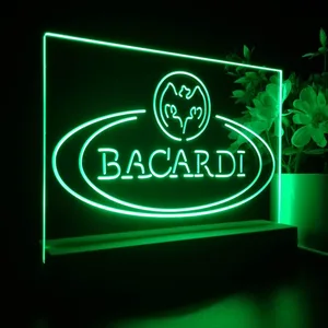Bacardi Banner Logo LED Desk Light