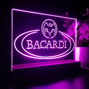 Bacardi Banner Logo LED Desk Light