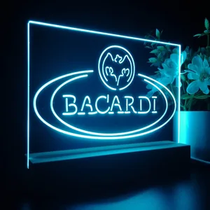 Bacardi Banner Logo LED Desk Light