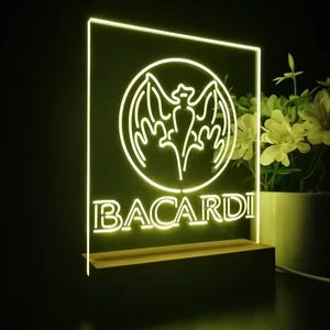 Bacardi Bat Banner LED Desk Light