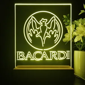 Bacardi Bat Banner LED Desk Light