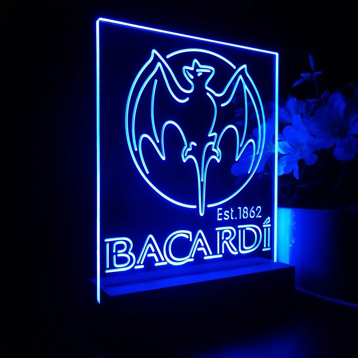 Bacardi Bat Est. 1862 LED Desk Light