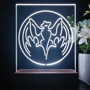 Bacardi Bat Logo LED Desk Light