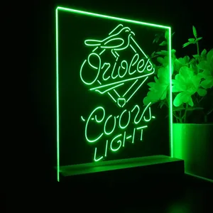 Baltimore Orioles Coors Light LED Desk Light