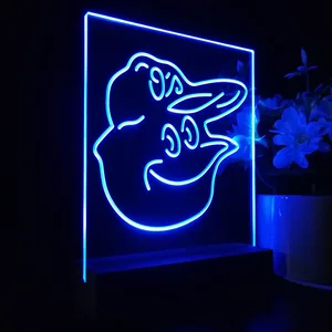 Baltimore Orioles Mascot LED Desk Light
