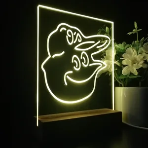 Baltimore Orioles Mascot LED Desk Light
