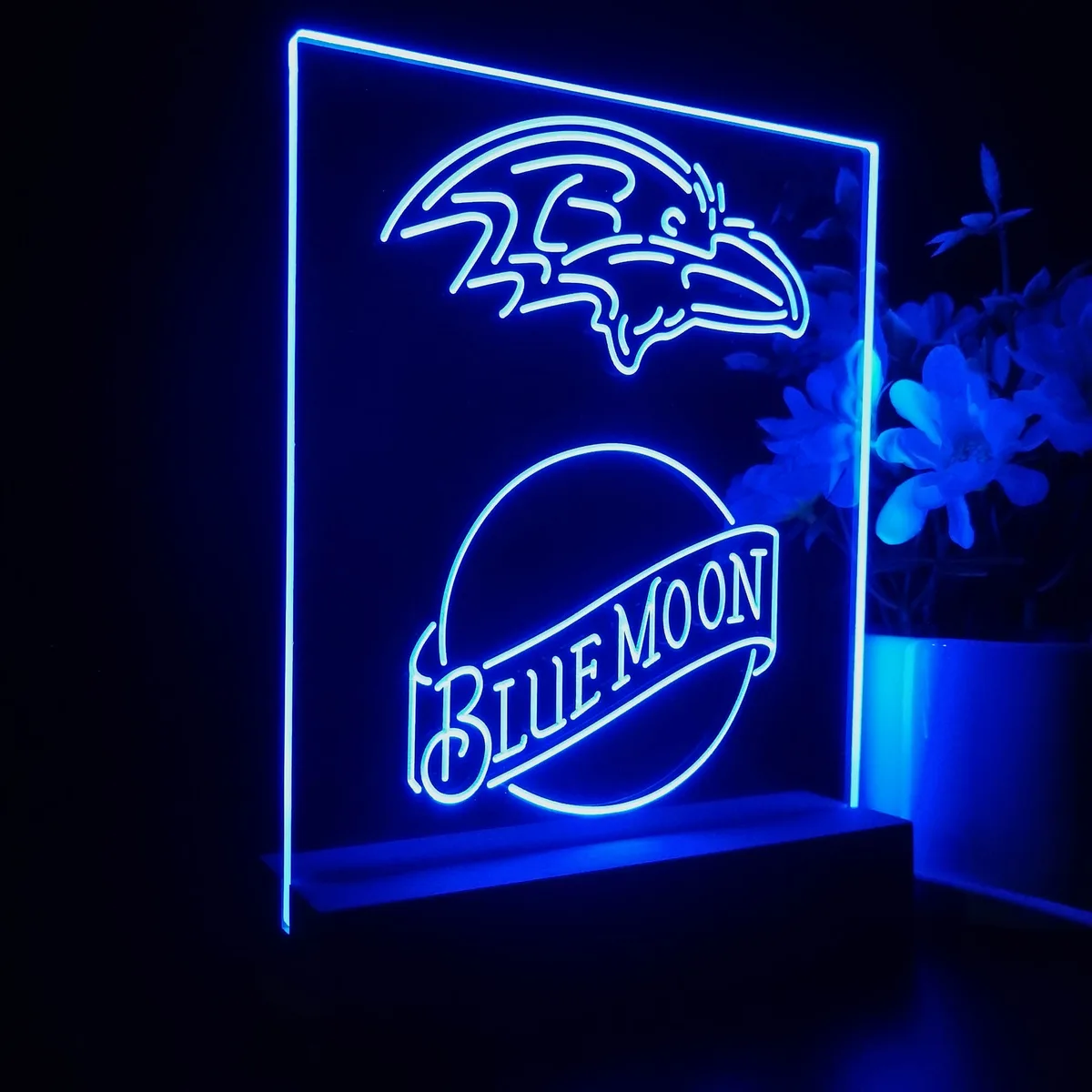Baltimore Ravens Blue Moon LED Desk Light