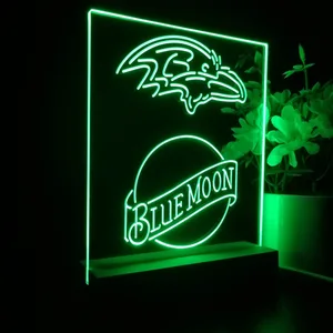 Baltimore Ravens Blue Moon LED Desk Light