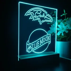 Baltimore Ravens Blue Moon LED Desk Light