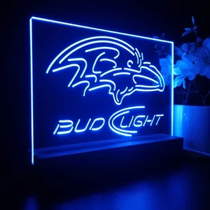Baltimore Ravens Bud Light LED Desk Light