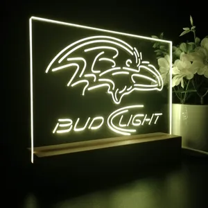 Baltimore Ravens Bud Light LED Desk Light