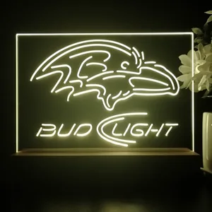 Baltimore Ravens Bud Light LED Desk Light
