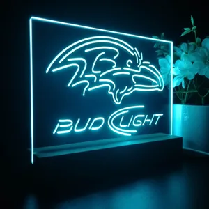 Baltimore Ravens Bud Light LED Desk Light