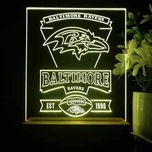 Baltimore Ravens EST 1996 LED Desk Light
