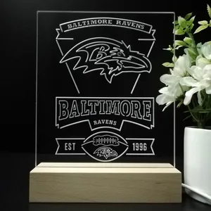 Baltimore Ravens EST 1996 LED Desk Light