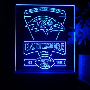 Baltimore Ravens EST 1996 LED Desk Light